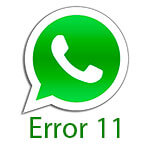 Ошибка 11 при установке WhatsApp